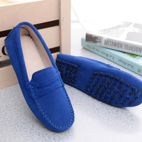 Women Shoes 2022 Genuine Leather Women Flat Shoes Casual Loafers Slip On Women's Flats Shoes Moccasins Lady Driving Shoes ► Photo 1/5