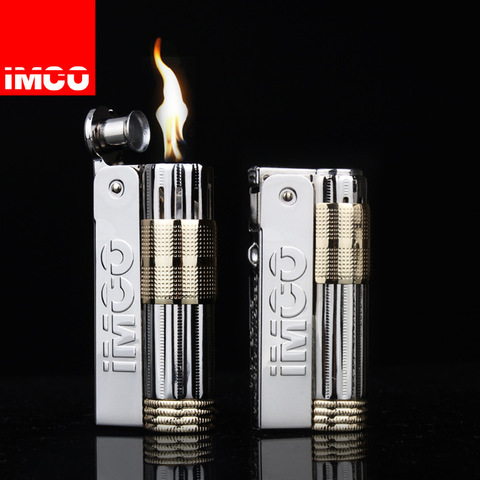 Genuine IMCO Lighter Stainless Steel  Lighter Original Oil Gasoline Cigarette Lighter Cigar Fire Creative Gift Petrol Lighters ► Photo 1/5