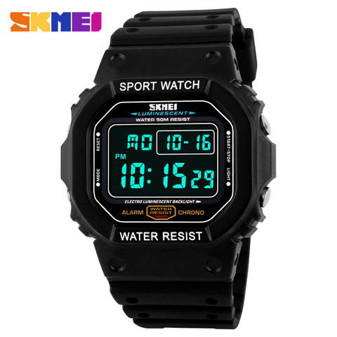New Fashion Skmei Brand LED Watch Men Sports Watches Digital Military Watch 50m Waterproof Outdoor Dress Wristwatches ► Photo 1/6