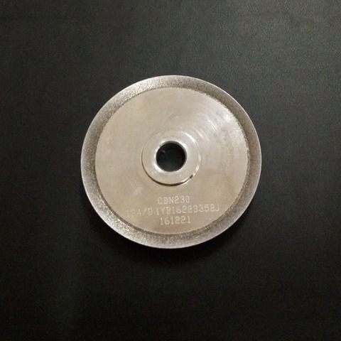 CBN Grinding Wheel (SDC or CBN optional) for Drill Bit Grinder Grinding Machine MR-13A, 13D, G3, F4, 78x10x12.7 mm ► Photo 1/6