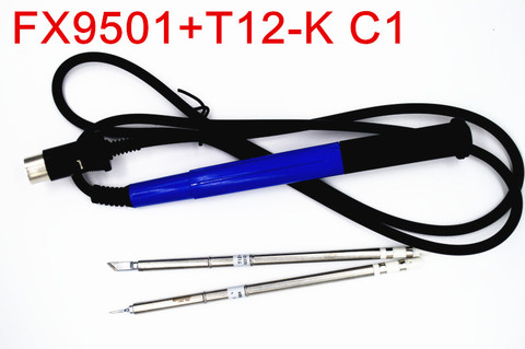 NOVFIX 2pcs T12 Tips with 9501 Handle For Hakko FX951 950 Soldering Station Electric Welding tools soldering ► Photo 1/6