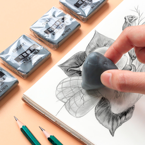 1pcs Plasticity Soft Rubber Eraser Student Drawing Sketch Highlight Novelty Plasticine Pencil Eraser Art Supplies Stationery ► Photo 1/6