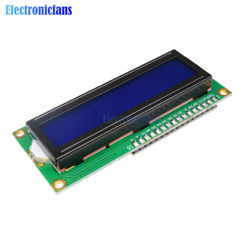 Blue Display IIC/I2C/TWI/SPI Serial Interface 1602 16X2 Character LCD Backlight Module LCD-1602 5V For Arduino ► Photo 1/6