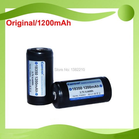 2PCS/LOT Original Keeppower 3.6V 18350 1200mAh PROTECTED High End Flashlight Li-ion Battery ► Photo 1/3