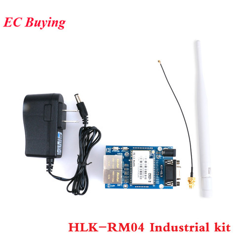 HLK-RM04 RM04 Uart Serial Port to Ethernet WiFi Wireless Module Adapter Development Board Kit HLK RM04 Industrial Kit ► Photo 1/4