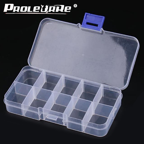10 Compartments Fishhook Box Storage Case Box Plastic Fishing Lure Spoon  Hook Bait Tackle Box Small Accessory Box Square - Price history & Review, AliExpress Seller - Proleurre Official Store