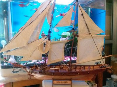 LOVE MODEL scale 1/100 Scale Wooden Sailboat kits Halcon 1840 Model Ship laser cut boat Wooden Ship Model ► Photo 1/2