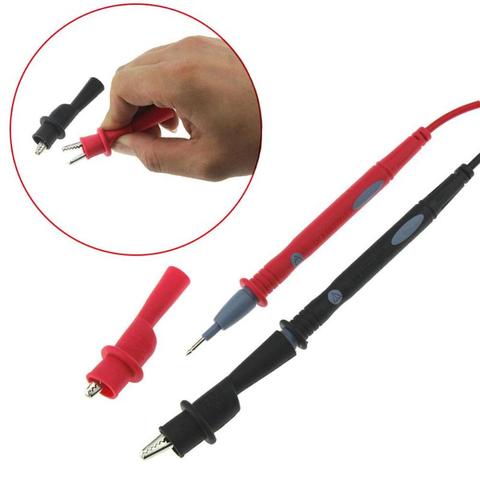 1 Pairs Alligator Crocodile Multimeter Test Leads Clamps Voltage Test Clip Clamps Probes for Multimeter Tester Meter Probe ► Photo 1/6