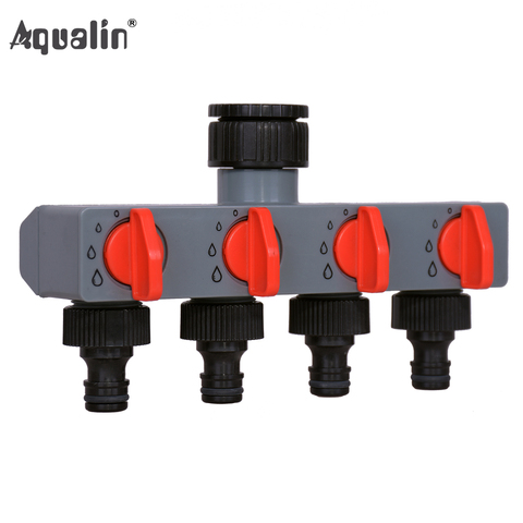 4 Way Water Distributor Tap Adapter  ABS Plastic Connector Hose Splitters for Hose Tube Water Faucet#27208 ► Photo 1/3