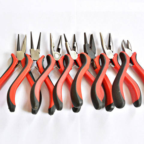 Jewelry Pliers Tool & Equipment Red handle for Crafting Making Tool Beadwork Repair Beading Making Needlework DIY ► Photo 1/6