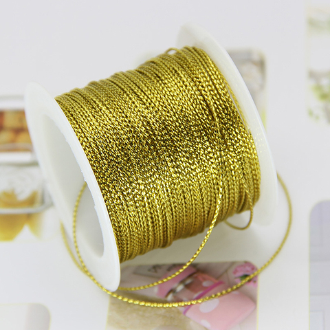 Red Gold String For Trademark Jewelry Bracelet Twine Tag Tassel Making Crafts Gift Thread For Wedding Christmas 20M 1Mm Rope ► Photo 1/6