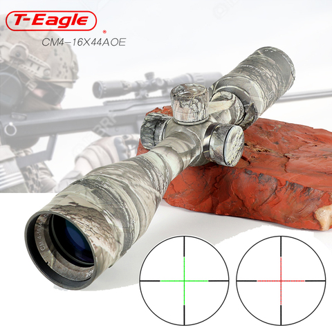 Hunting 4-16x44AOE Long Range Camouflage Riflescope Optic Sight Rifle Scope Hunting Scopes Sniper Luneta Para Rifle Scope ► Photo 1/6