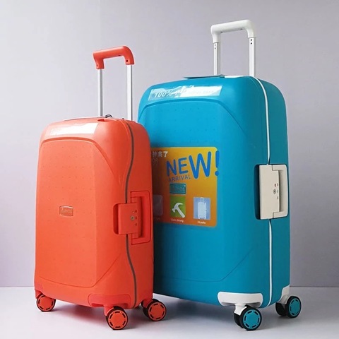 Firstmeet brand 100% PP anti-scraping rolling luggage spinner luxury travel suitcase consignment box 20