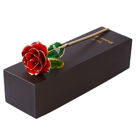 Valentine's Day Gift Birthday Gift 24k Gold Plated Rose with Gift Packing Box For Birthday Mother's Day Anniversary Gift ► Photo 1/6