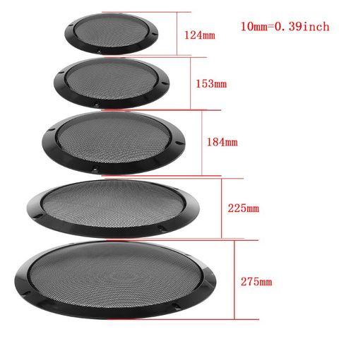 2PCS Protective Speaker Cover Metal Cold Rolled Steel Mesh Grille Grills Decorative Circle DIY Speaker Accessories ► Photo 1/6