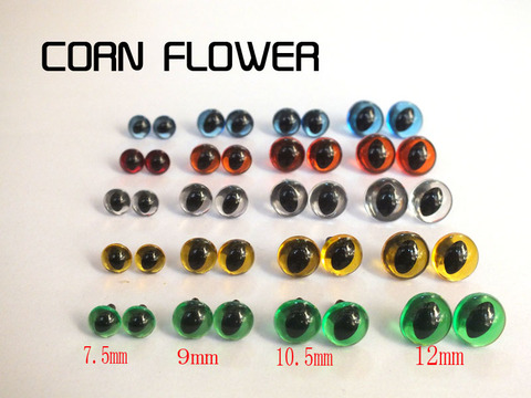 50pcs 7.5mm-12mm Cat Eyes/ Safety Eyes / Come With Washers -- You can choose your favorite color and size ► Photo 1/2