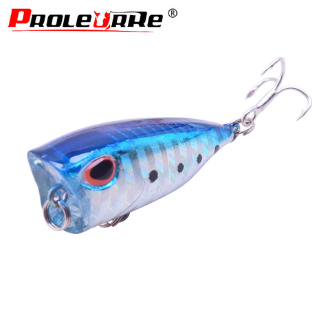 1Pcs Mini Popper Fishing Lure Wobblers 4cm 3g artificial fishing bait Crankbait 6# high carbon steel hook isca Fishing Lures ► Photo 1/6