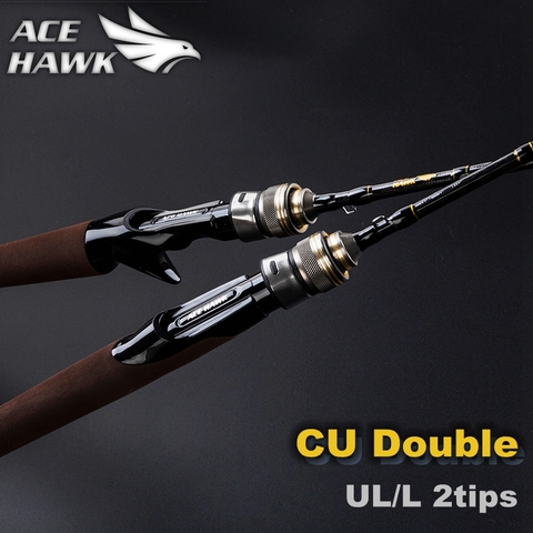 CU DOUBLE NEW 1.8m Lure Fishing Rod Fast Action UL/L Tips Carbon Spinning  Rod Jigging Fishing rod 2 sections Fishing Tackle - Price history & Review, AliExpress Seller - ACEHAWK Store