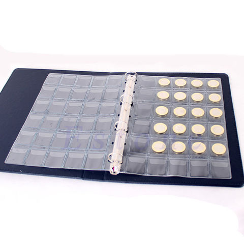 New Plastic 20/30/42 Pockets Classic Coin Holders Sheets for Storage Collection Album Pockets Coin Storage Interleaf Album Pages ► Photo 1/1