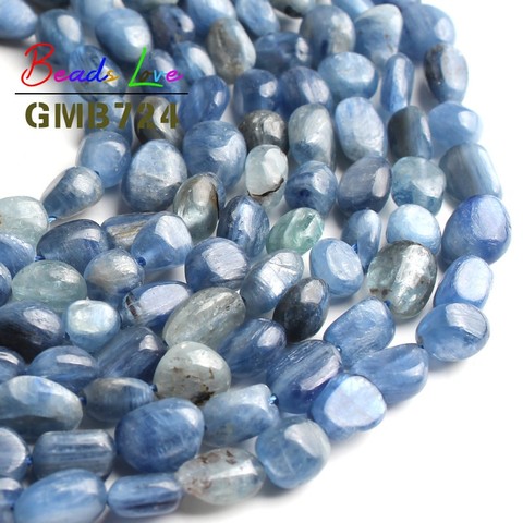 6-8MM Irregular Shape Natural Genuine Blue Kyanite Stone Loose Spacer Beads For Jewelry Making DIY Bracelet Necklace 15 Inches ► Photo 1/5