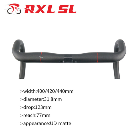 RXL SL Carbon Road Bicylce Handlebar UD Matte Drop Bar 400