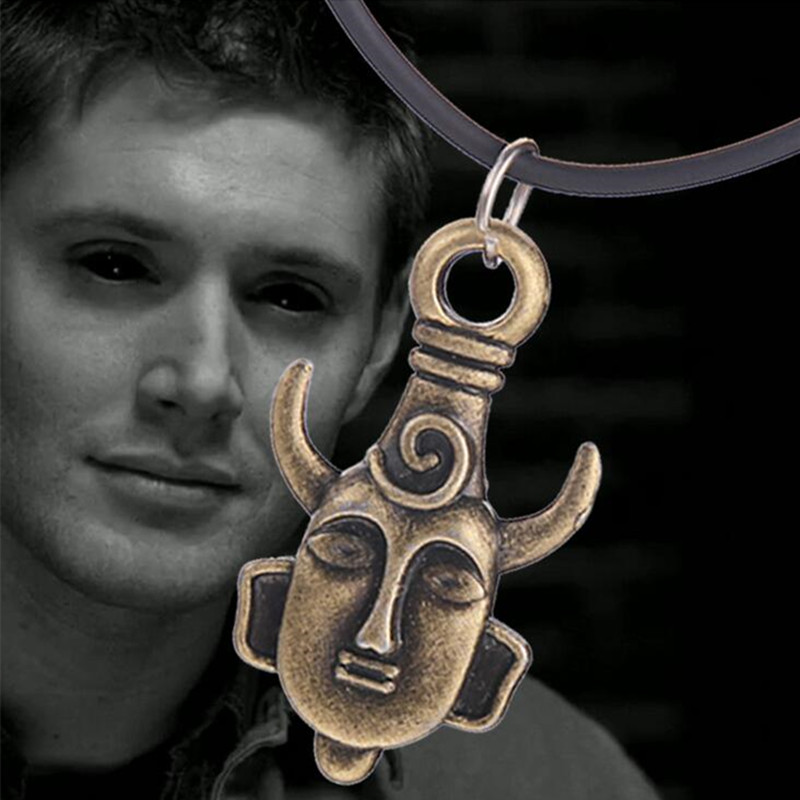 Supernatural Dean Winchester's Amulet Charm Necklace Pendant Silver UK SELLER 