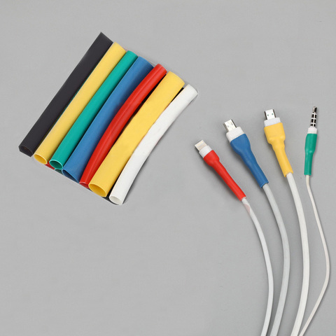 10cm Cable Protector Heat Shrink Tube Organizer Cord Management Cover For Android iPhone 5 5s 6 6s 7 7p 8 8p xs Earphone MP3 USB ► Photo 1/6
