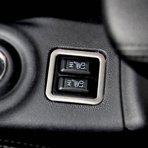 Car interior seat heating button decorative frame modification Stickers For Mitsubishi Outlander 2013 2014 2015 2016 ► Photo 1/6