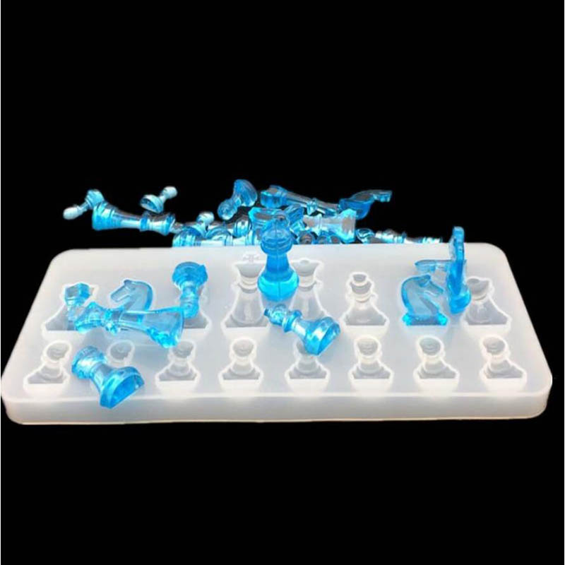 Silicone Chess Resin Mold, Jewelry Decoration International Home