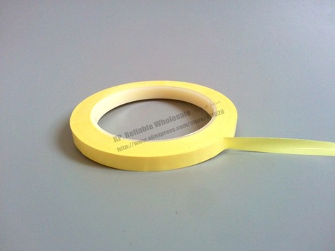 (5mm~28mm Wide Choose) 66M/roll,  Adhesive Insulation Mylar Tape for Transformer, Motor, Capacitor, Coil Wrap, Anti-Flame Yellow ► Photo 1/2
