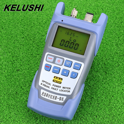 KELUSHI All-IN-ONE FTTH Fiber optical power meter -70 to +10dBm and 1mw 5km Fiber Optic Cable Tester Visual Fault Locator ► Photo 1/6
