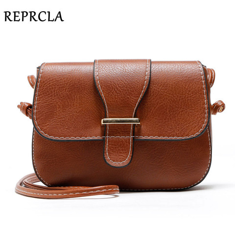 REPRCLA New Arrivals Women Bags Small Vintage Shoulder Bag Pu Leather Women Messenger Bags Crossbody Designer Ladies Bag ► Photo 1/1