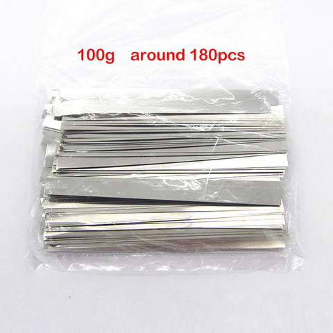 100g around 180pcs 100*7MM 18650 Lithium Li-ion Battery Connector Nickel-plated Steel Nickel Sheet Strip DIY Tape Spot Welding ► Photo 1/3