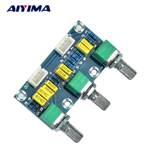 AIYIMA Amplifiers Audio Amplificador Preamp Tone Board Hifi Bass Treble Volume Control Board 3-Channel Subwoofer 2.1 Amplifier ► Photo 1/6