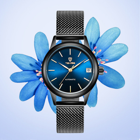 2022 TEVISE Women Watches Automatic Mechanical Bracelet Watch Ladies Waterproof Steel Dress Wrist Watches for Women Montre Femme ► Photo 1/1