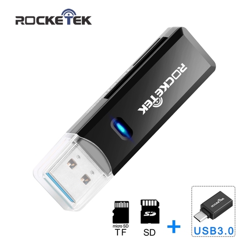 Rocketek usb 3.0 multi Smart memory card reader OTG type c adapter mini cardreader for micro SD/TF microsd computer Laptop ► Photo 1/6