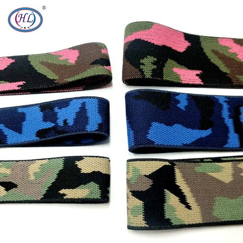 HL 38MM/25MM 1 Meter Thicken High Quality Camouflage Pattern Elastic Band Apparel Bags Home Textile Sewing Accessories DIY ► Photo 1/6