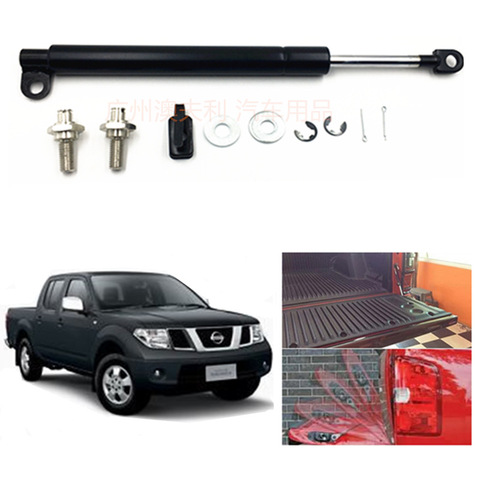 For Nissan Frontier Navara D40 2005-2014 1PCS Stainless Steel Rear Tailgate Slow Down Shock Up Lift Gas Strut  Car Accessories ► Photo 1/6
