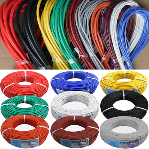 26 AWG Flexible Silicone Wire RC Cable 26AWG 30/0.08TS OD 1.5mm Tinned Copper Wire With 10 Colors to Select ► Photo 1/6