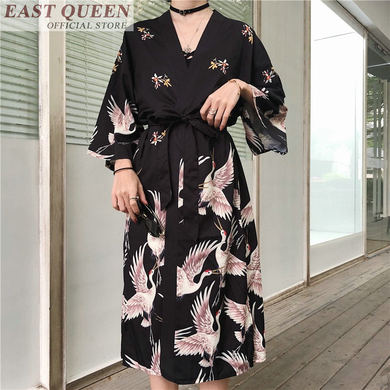 Japanese kimono Yukata Kimono Cardigan Fashion Blouse 2019 Long Sleeve Haori 