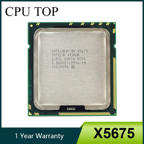 Intel Xeon X5675 3.06GHz 12M Cache Hex 6 SIX Core Processor LGA1366 SLBYL CPU ► Photo 1/2