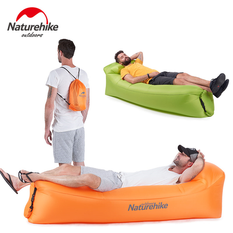 Naturehike Inflatable Sofa Lazy Bag Banana Inflatable Sleeping Bag Blow up Couch Camping Lounge Chair Air Sofa Air Lounger ► Photo 1/6