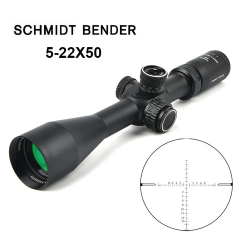 SCHMIDT BENDER 5-22x50 FFP Tactical Riflescope Optic Sight Long Eye Relief Rifle Scope Hunting Scopes For Airsoft Sniper Rifle ► Photo 1/1