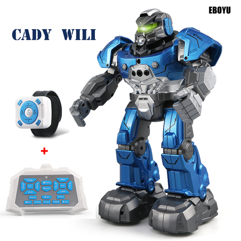 EBOYU 1702B Cady Wili RC Robot Auto Follow Robot with Smartwatch Control Intelligent RC Robot Remote Control Toy for Kids ► Photo 1/6