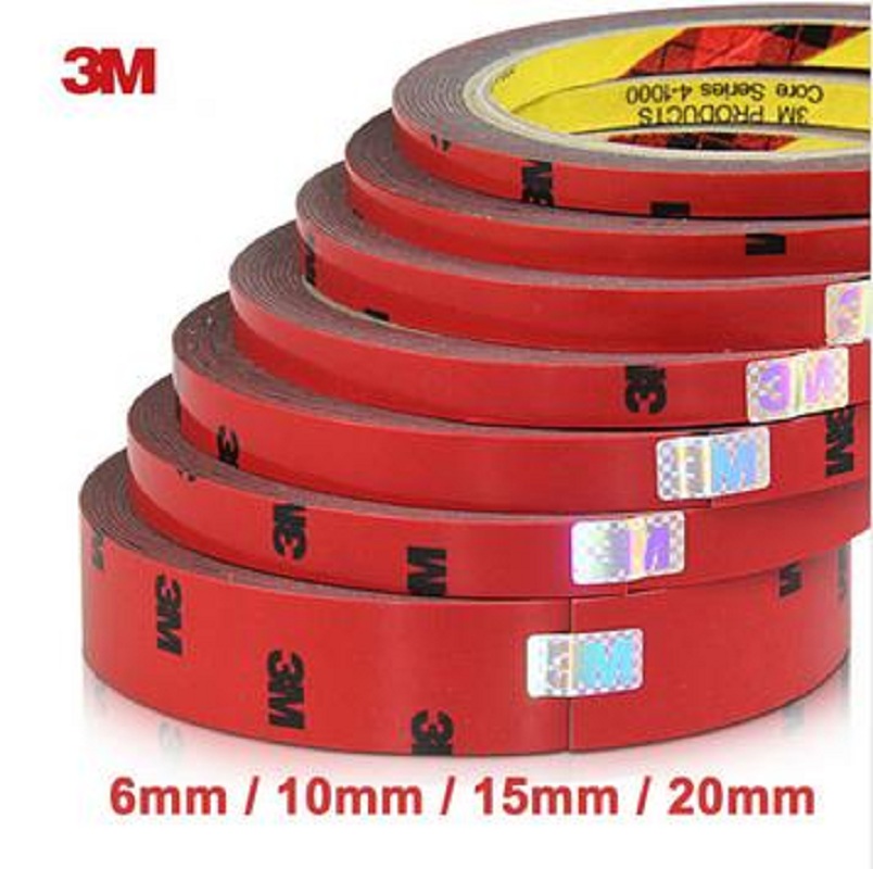 3M Car truck Special Double-sided Tape Black Strong Permanent Auto Super Sticky 
