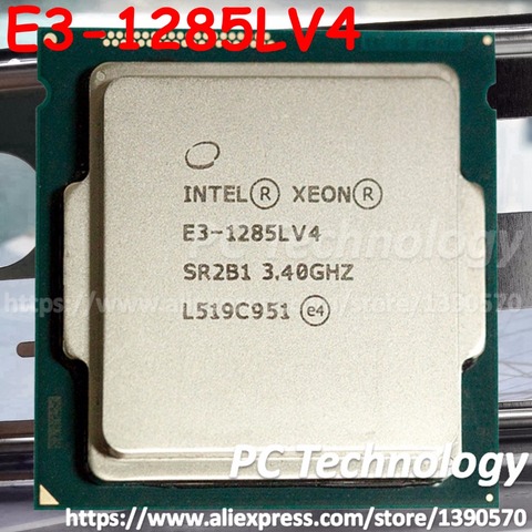 Original Intel Xeon E3-1285LV4 CPU 3.40GHz 6M LGA1150 Quad-core E3-1285L V4 processor Free shipping E3 1285L V4 E3 1285LV4 ► Photo 1/1