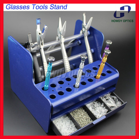 TS4001 Plastic Glasses Tools Stand Screwdriver Pliers Stand Rack Holder Screws Nose Pads Case Box For Optical Repair Tools ► Photo 1/3
