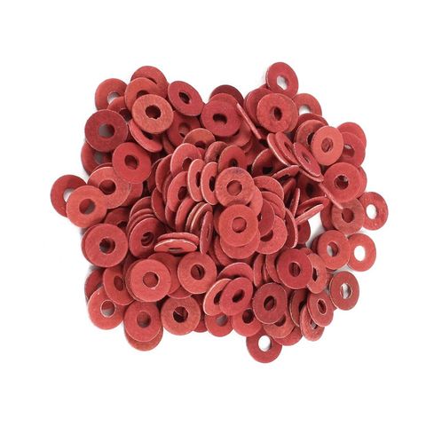 HHTL-200 Pcs 3x8x0.7mm Insulated Fiber Insulating Washers Spacers Red ► Photo 1/3