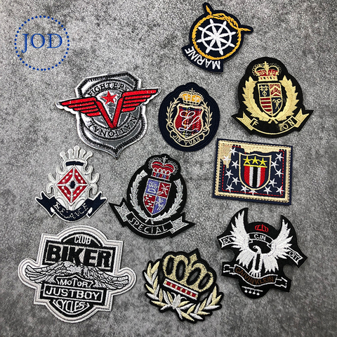 JOD Army Embroidery Military Patch Clothes Applique Tactical Iron on Biker Patches for Clothing Stickers Crown Badges Decorative ► Photo 1/6