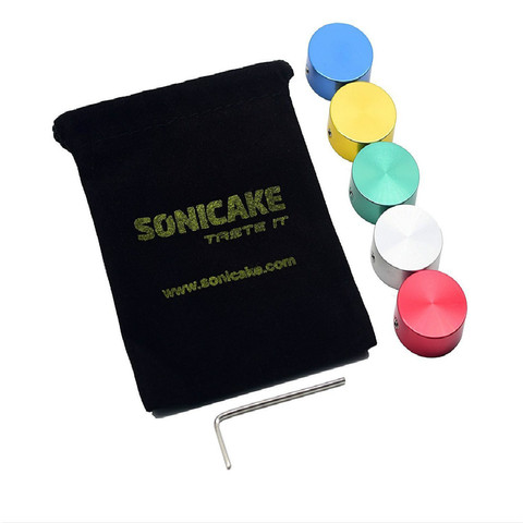 Sonicake Guitar Effects Pedal Footswitch Topper Aluminum Alloy Cap Colorful 5 Pc Bumpers ► Photo 1/5